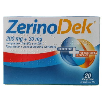 ZERINODEK 20 CPR 200 MG+30 MG