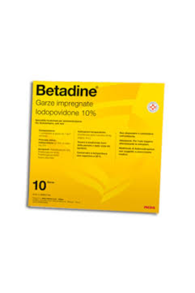 BETADINE 10%*10GARZE 10x10 BETADINE 10%*10GARZE 10x10