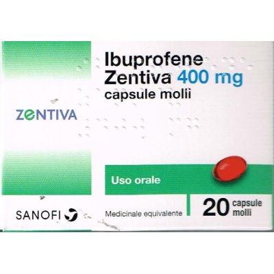 IBUPROFENE ZENT*20CPS 400MG