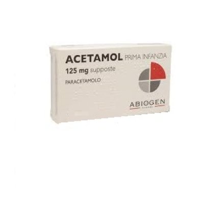 ACETAMOL*10 SUP 125 MG