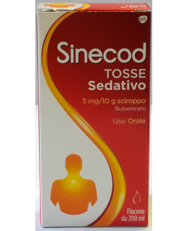 sinecod tosse sedativo 200 ml. 3MG/10G