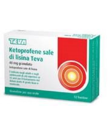 KETOPROFENE S LIS TEVA*12BUST