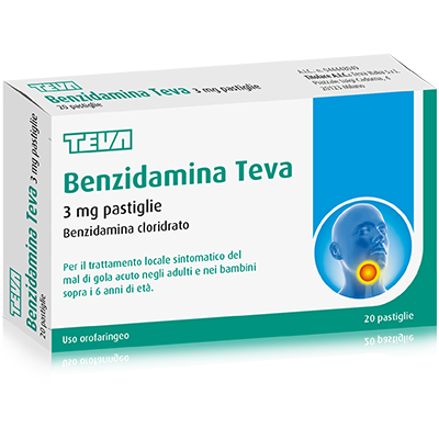BENZIDAMINA TEVA*20PASTL 3MG