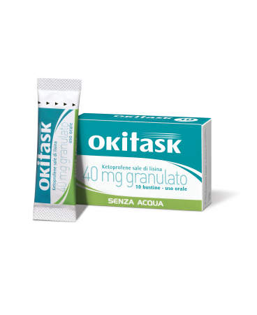 okitask granulato orale 10 bustine orosolubili 40 mg. 