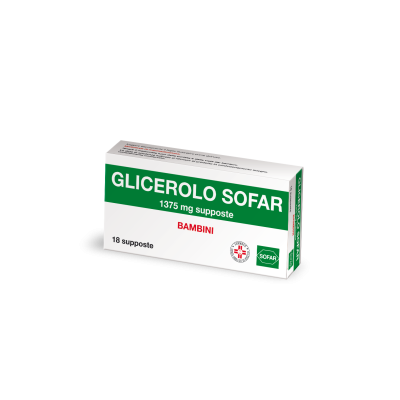 GLICEROLO SOFAR*BB 18SUPP 1500MG
