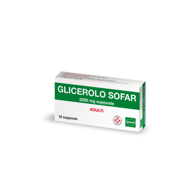GLICEROLO SOFAR*AD 18SUPP 2250MG
