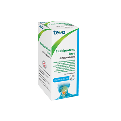 FLURBIPROFENE TEV*COLLUT 160ML