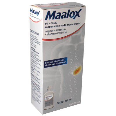 MAALOX*OS SOSP 250ML 4%+3,5% GMM