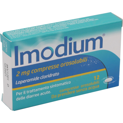 IMODIUM*12CPR OROSOL 2MG GMM