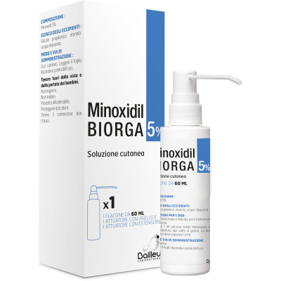 MINOXIDIL BIORGA*SOL CUT 60ML5%