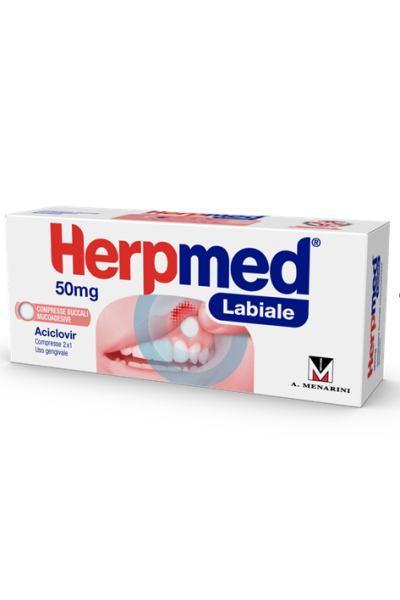 HERPMED LABIALE*2CPR BUCC 50MG HERPMED LABIALE*2CPR BUCC 50MG